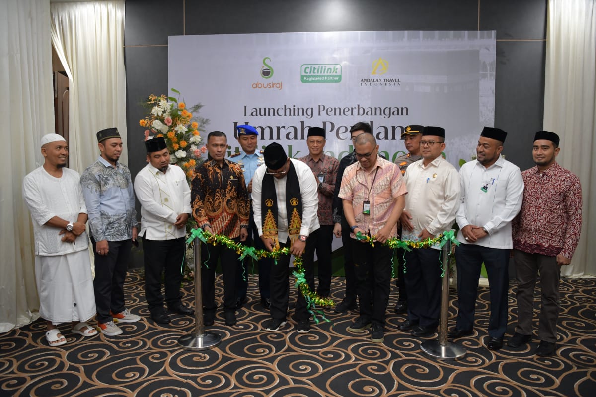 Pj Gubernur Aceh Apresiasi Pembukaan Rute Penerbangan Umrah oleh Citilink