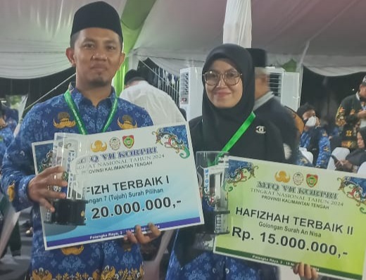 Tasyukur dan Yusniar Raih Prestasi Gemilang di MTQ Korpri VII Nasional