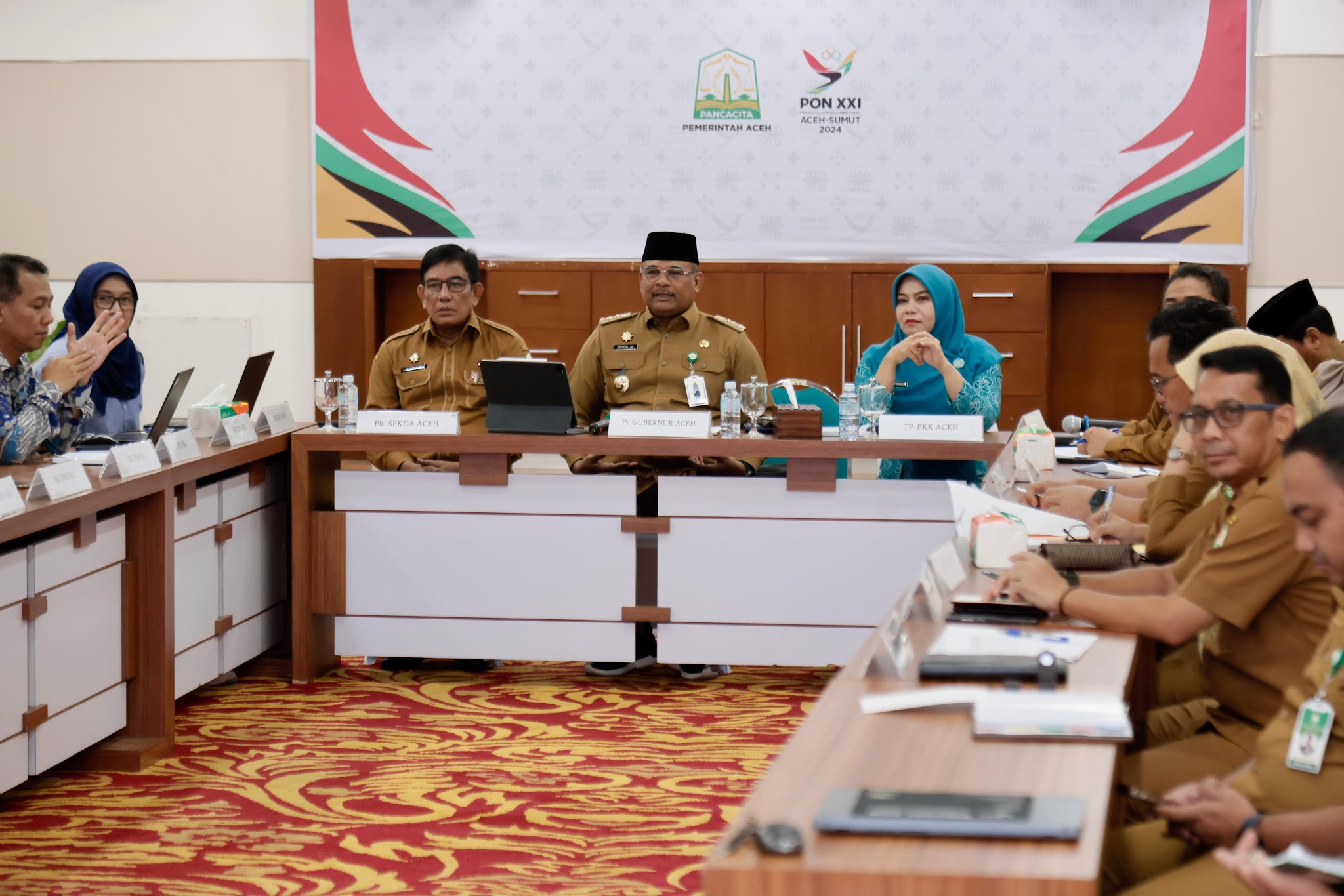 Pj Gubernur Aceh Pimpin Rapat Penurunan Stunting Lintas Instansi