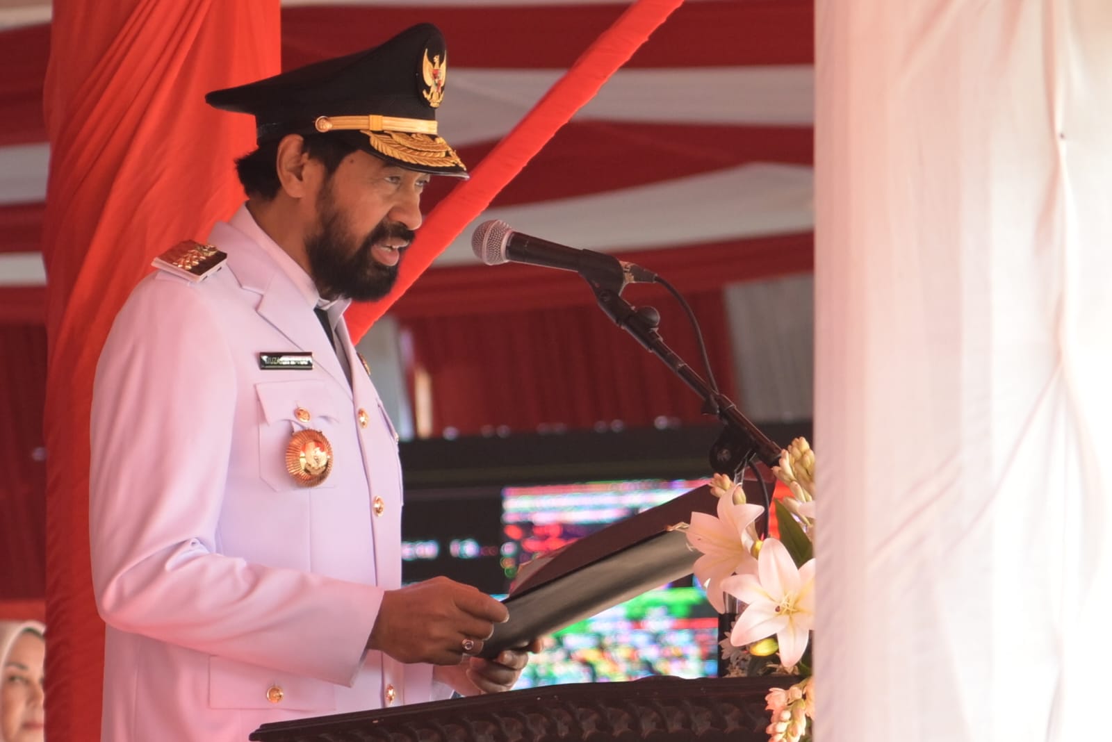 Gubernur Aceh Pimpin Upacara HUT ke-80 RI di Blang Padang