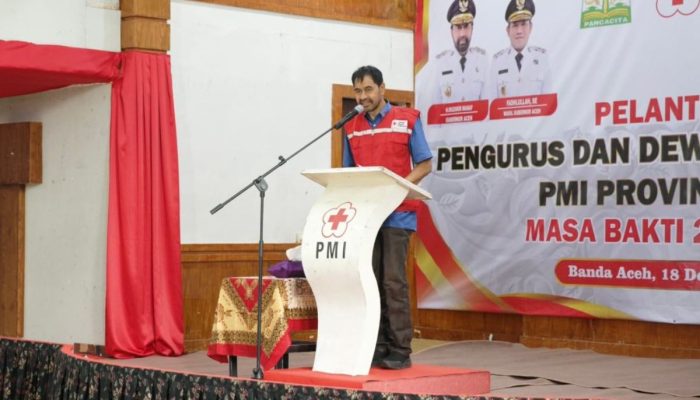 Gubernur Aceh Dorong Pengurus Baru PMI Aceh Perkuat Respons Lapangan Penanganan Bencana