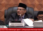 DPRA Gelar Paripurna, Susun Arah Legislasi dan Perkuat Banggar