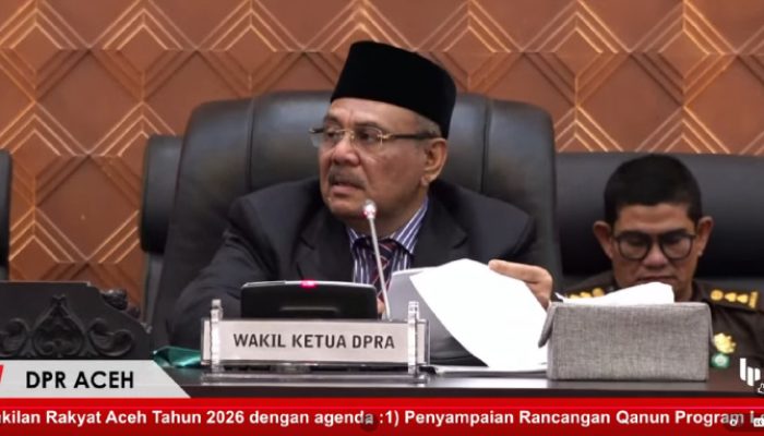 DPRA Gelar Paripurna, Susun Arah Legislasi dan Perkuat Banggar