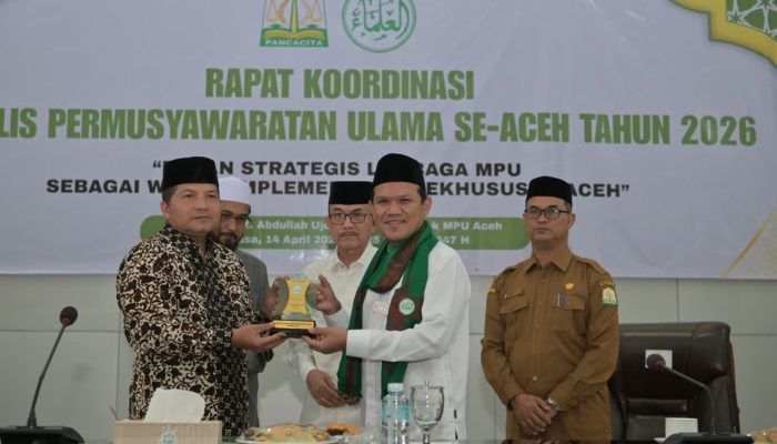 Rakor MPU se-Aceh 2026 Dibuka Wagub Fadhlullah, Soroti Peran Strategis Ulama