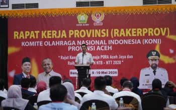 Sekda Aceh M Nasir Buka Rakerprov KONI Aceh 2026, Tekankan Pembinaan Atlet dan Tata Kelola Olahraga