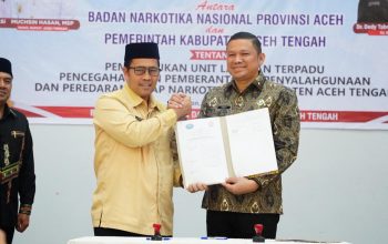 Aceh Tengah Hibahkan Lahan untuk Kantor BNNK, 60 Kepala Dinas Jalani Tes Urine