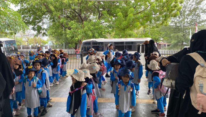 100 Siswa TKIT Imam An Nawawi Ikuti Edu Tour di Gedung AMANAH, Belajar Ekonomi Kreatif Sejak Dini