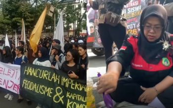 Demo di DPRD Jawa Barat Berlangsung Damai, Emak-Emak dan Mahasiswa Sampaikan Sejumlah Tuntutan