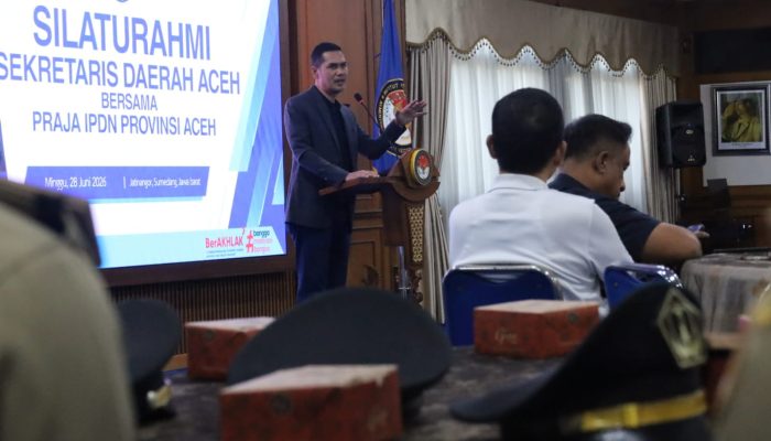 Sekda Aceh M. Nasir Jalin Silaturahmi dengan Praja IPDN Asal Aceh di Jatinangor
