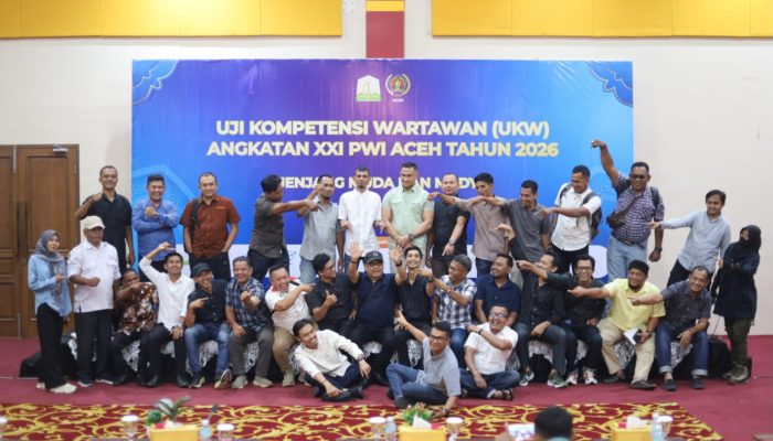 UKW PWI Aceh Angkatan XXI Ditutup, 35 Peserta Dinyatakan Kompeten 100 Persen