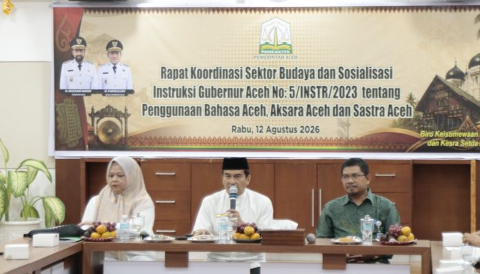 Pemkab Aceh Perkuat Pelestarian Bahasa dan Aksara Aceh, Instruksi Gubernur Dievaluasi