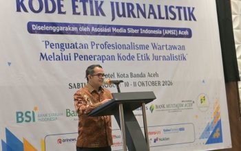Plt Sekda Aceh Buka Pelatihan Kode Etik Jurnalistik AMSI, Tekankan Akurasi Berita