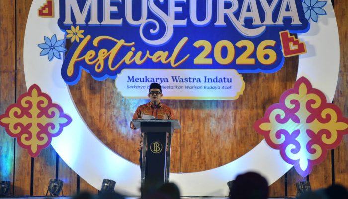 Pj Sekda Taufik Hadiri Pembukaan Meuseuraya Festival 2026 di Banda Aceh